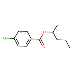 4-Chlorobenzoic acid, 2-pentyl ester