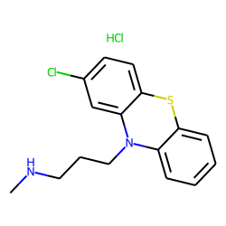 Phenothiazine, 2-chloro-10-[3-(methylamino)propyl]-, hydrochloride