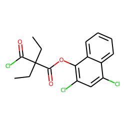Diethylmalonic acid, monochloride, 2,4-dichloronaphth-1-yl ester