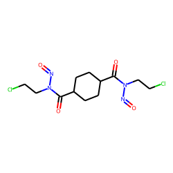 1,4-Cyclohexanedicarboxamide, n,n'-bis(2-chloroethyl)-n,n'-dinitroso-, trans-