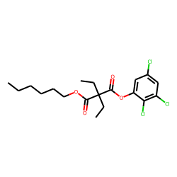 Diethylmalonic acid, hexyl 2,3,5-trichlorophenyl ester