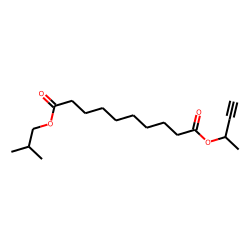 Sebacic acid, but-3-yn-2-yl isobutyl ester
