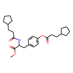 l-Tyrosine, N,O-bis(3-cyclopentylpropionyl)-, methyl ester