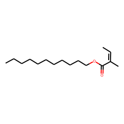Undecyl (E)-2-methylbut-2-enoate