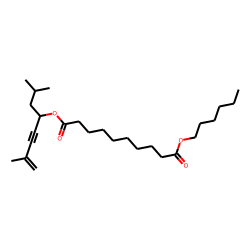 Sebacic acid, 2,7-dimethylocta-7-en-5-yn-4-yl hexyl ester