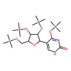 B-Pseudouridine riboside, TMS