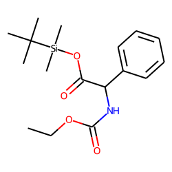 2-Phenylglycine, ethoxycarbonylated, TBDMS