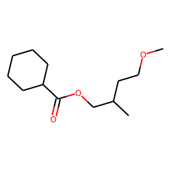 Cyclohexanecarboxylic acid, 4-methoxy-2-methylbutyl ester
