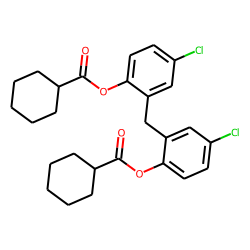 Dichlorophen, O,O'-di(cyclohexanecarbonyl)-