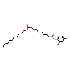 Sebacic acid, 2-bromo-4-fluorophenyl decyl ester
