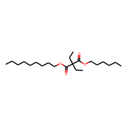 Diethylmalonic acid, hexyl nonyl ester