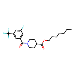 Isonipecotic acid, N-(3-fluoro-5-trifluoromethylbenzoyl)-, heptyl ester