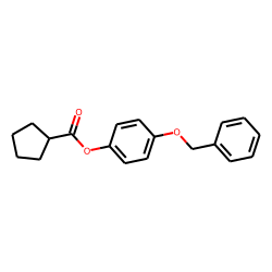 Cyclopentanecarboxylic acid, 4-benzyloxyphenyl ester