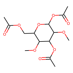 2,4-Dimethyl-1,3,6-triacetylglucoside (A)