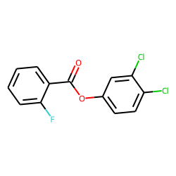 2-Fluorobenzoic acid, 3,4-dichlorophenyl ester