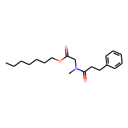 Sarcosine, N-(3-phenylpropionyl)-, heptyl ester
