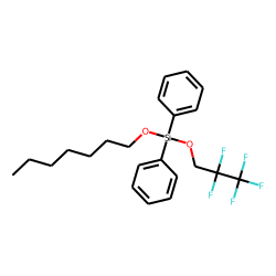 Silane, diphenylheptyloxy(2,2,3,3,3-pentafluoropropoxy)-