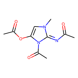 Imidazole, 2,3-dihydro-1-methyl-2-acetylimino-3-acetyl-4acetyloxy-