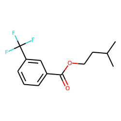 3-Trifluoromethylbenzoic acid, 3-methylbutyl ester