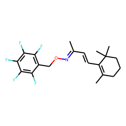 3-Buten-2-one, 4-(2,6,6-trimethyl-1-cyclohexen-1-yl), PFBO # 2