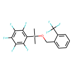 (2-(Trifluoromethyl)phenyl)methanol, dimethylpentafluorophenylsilyl ether