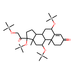 6«beta»-Hydroxycortisol, tetra-TMS