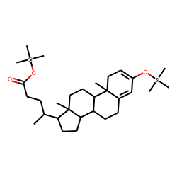 4-Cholenoic acid, 3-one, TMS