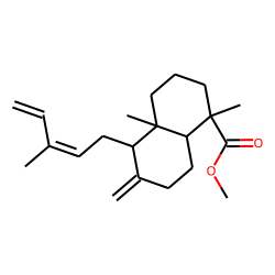1-Naphthalenecarboxylic acid, decahydro-1,4a-dimethyl-6-methylene-5-(3-methyl-2,4-pentadienyl)-, methyl ester, [1S-[1«alpha»,4a«alpha»,5«alpha»(E),8a«beta»]]-