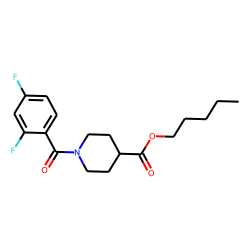 Isonipecotic acid, N-(2,4-difluorobenzoyl)-, pentyl ester