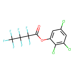 2,3,5-Trichlorophenol, O-heptafluorobutyryl-