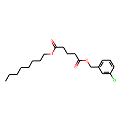 Glutaric acid, 3-chlorobenzyl octyl ester