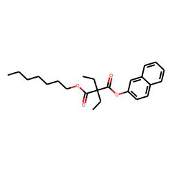 Diethylmalonic acid, heptyl 2-naphthyl ester