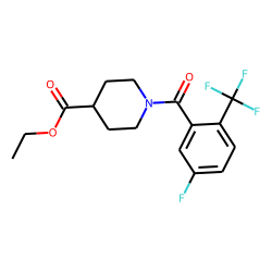 Isonipecotic acid, N-(3-fluoro-6-trifluoromethylbenzoyl)-, ethyl ester