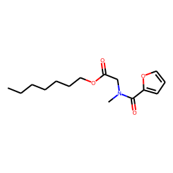 Sarcosine, N-(2-furoyl)-, heptyl ester