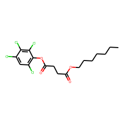 Succinic acid, heptyl 2,3,4,6-tetrachlorophenyl ester