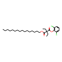 Diethylmalonic acid, 2,6-dichlorophenyl hexadecyl ester