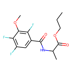 D-Alanine, N-(2,4,5-trifluoro-3-methoxybenzoyl)-, propyl ester