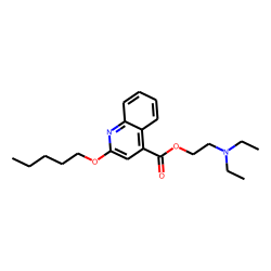 Quinoline-4-carboxylic acid, 2-pentyloxy, 2-(diethylaminoethyl)amide