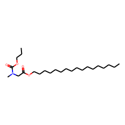 Glycine, N-methyl-n-propoxycarbonyl-, heptadecyl ester