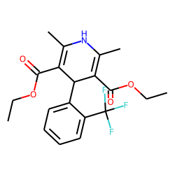 Pyridine-3,5-dicarboxylic acid, 1,4-dihydro-2,6-dimethyl-4-(o-trifluoromethylphenyl)-, diethyl ester