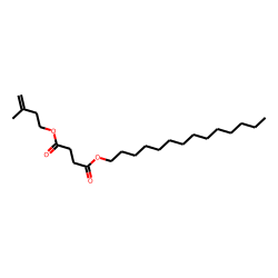 Succinic acid, 3-methylbut-3-enyl tetradecyl ester