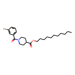 Isonipecotic acid, N-(3-bromobenzoyl)-, undecyl ester