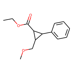 Cyclopropane-1-carboxylic acid, 2-methoxymethyl-3-phenyl, ethyl ester