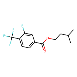 3-Fluoro-4-trifluoromethylbenzoic acid, 3-methylbutyl ester