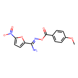 2-Furamidoxime, o-(p-methoxybenzoyl)-5-nitro-
