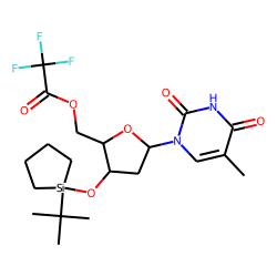 Thymidine, 3'-O-cyclotetramethylene-tertbutylsilyl, 5'-O-TFA