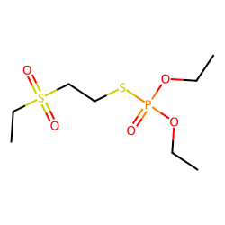 Phosphorothioic acid, O,O-diethyl S-[2-(ethylsulfonyl)ethyl] ester
