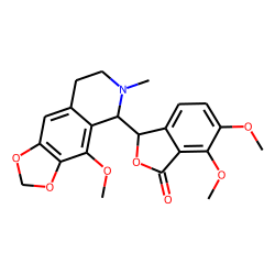 1-Alpha-2-methyl-8-methoxy-6,7-methylenedioxy-1-(6,7-dimethoxy-3-phthalidyl)-1,2,3,4-tetrahydroisoquinoline