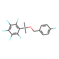 (4-Fluorophenyl)methanol, dimethylpentafluorophenylsilyl ether