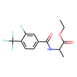 D-Alanine, N-(3-fluoro-4-trifluoromethylbenzoyl)-, ethyl ester
